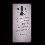 Coque  Huawei MATE 10 PRO PREMIUM Toujours amoureux Rose Citation Oscar Wilde