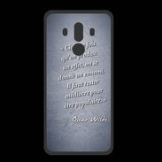 Coque  Huawei MATE 10 PRO PREMIUM Chaque fois Bleu Citation Oscar Wilde