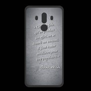 Coque  Huawei MATE 10 PRO PREMIUM Chaque fois Noir Citation Oscar Wilde