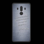 Coque  Huawei MATE 10 PRO PREMIUM Dieux prières Bleu Citation Oscar Wilde