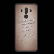 Coque  Huawei MATE 10 PRO PREMIUM Dieux prières Rouge Citation Oscar Wilde