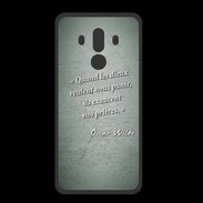 Coque  Huawei MATE 10 PRO PREMIUM Dieux prières Vert Citation Oscar Wilde