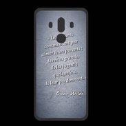 Coque  Huawei MATE 10 PRO PREMIUM Enfants parents Bleu Citation Oscar Wilde