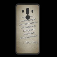 Coque  Huawei MATE 10 PRO PREMIUM Enfants parents Sepia Citation Oscar Wilde