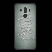 Coque  Huawei MATE 10 PRO PREMIUM Enfants parents Vert Citation Oscar Wilde