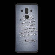 Coque  Huawei MATE 10 PRO PREMIUM Esprits légers Bleu Citation Oscar Wilde