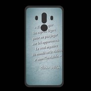 Coque  Huawei MATE 10 PRO PREMIUM Esprits légers Turquoise Citation Oscar Wilde