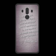 Coque  Huawei MATE 10 PRO PREMIUM Esprits légers Violet Citation Oscar Wilde