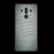 Coque  Huawei MATE 10 PRO PREMIUM Esprits légers Vert Citation Oscar Wilde