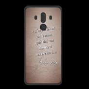 Coque  Huawei MATE 10 PRO PREMIUM Expérience Rouge Citation Oscar Wilde