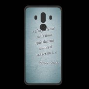 Coque  Huawei MATE 10 PRO PREMIUM Expérience Turquoise Citation Oscar Wilde