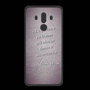 Coque  Huawei MATE 10 PRO PREMIUM Expérience Violet Citation Oscar Wilde
