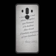 Coque  Huawei MATE 10 PRO PREMIUM Femmes émotions Gris Citation Oscar Wilde