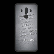Coque  Huawei MATE 10 PRO PREMIUM Femmes émotions Noir Citation Oscar Wilde