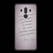 Coque  Huawei MATE 10 PRO PREMIUM Femmes émotions Rose Citation Oscar Wilde