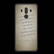 Coque  Huawei MATE 10 PRO PREMIUM Femmes émotions Sepia Citation Oscar Wilde