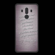 Coque  Huawei MATE 10 PRO PREMIUM Femmes émotions Violet Citation Oscar Wilde