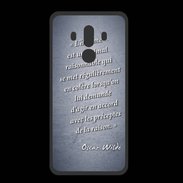 Coque  Huawei MATE 10 PRO PREMIUM Homme animal Bleu Citation Oscar Wilde