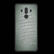Coque  Huawei MATE 10 PRO PREMIUM Homme animal Vert Citation Oscar Wilde