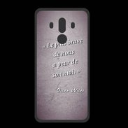 Coque  Huawei MATE 10 PRO PREMIUM Brave Violet Citation Oscar Wilde