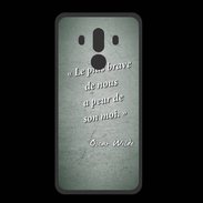 Coque  Huawei MATE 10 PRO PREMIUM Brave Vert Citation Oscar Wilde