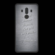Coque  Huawei MATE 10 PRO PREMIUM Charme passé Noir Citation Oscar Wilde
