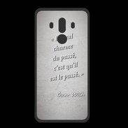 Coque  Huawei MATE 10 PRO PREMIUM Charme passé Gris Citation Oscar Wilde