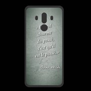Coque  Huawei MATE 10 PRO PREMIUM Charme passé Vert Citation Oscar Wilde