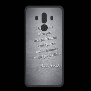 Coque  Huawei MATE 10 PRO PREMIUM Chose vraie Noir Citation Oscar Wilde