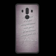 Coque  Huawei MATE 10 PRO PREMIUM Chose vraie Violet Citation Oscar Wilde