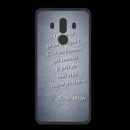 Coque  Huawei MATE 10 PRO PREMIUM Cynique Bleu Citation Oscar Wilde