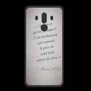 Coque  Huawei MATE 10 PRO PREMIUM Cynique Gris Citation Oscar Wilde
