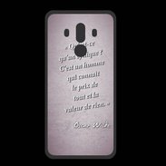 Coque  Huawei MATE 10 PRO PREMIUM Cynique Rose Citation Oscar Wilde