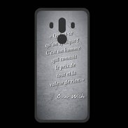 Coque  Huawei MATE 10 PRO PREMIUM Cynique Noir Citation Oscar Wilde