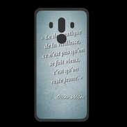 Coque  Huawei MATE 10 PRO PREMIUM Dramatique vieillesse Turquoise Citation Oscar Wilde