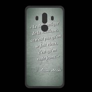 Coque  Huawei MATE 10 PRO PREMIUM Dramatique vieillesse Vert Citation Oscar Wilde