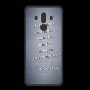 Coque  Huawei MATE 10 PRO PREMIUM Femmes comprises Bleu Citation Oscar Wilde