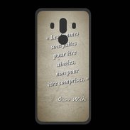 Coque  Huawei MATE 10 PRO PREMIUM Femmes comprises Sepia Citation Oscar Wilde