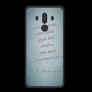 Coque  Huawei MATE 10 PRO PREMIUM Femmes comprises Turquoise Citation Oscar Wilde