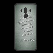 Coque  Huawei MATE 10 PRO PREMIUM Les livres Vert Citation Oscar Wilde