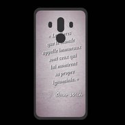 Coque  Huawei MATE 10 PRO PREMIUM Les livres Rose Citation Oscar Wilde