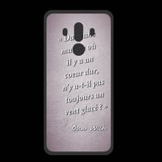 Coque  Huawei MATE 10 PRO PREMIUM Maison coeur Rose Citation Oscar Wilde