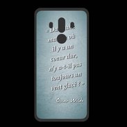 Coque  Huawei MATE 10 PRO PREMIUM Maison coeur Turquoise Citation Oscar Wilde