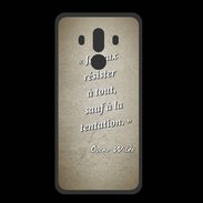 Coque  Huawei MATE 10 PRO PREMIUM Résister Sepia Citation Oscar Wilde