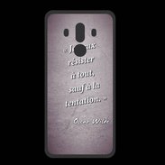 Coque  Huawei MATE 10 PRO PREMIUM Résister Violet Citation Oscar Wilde