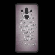 Coque  Huawei MATE 10 PRO PREMIUM Saint pêcheur Violet Citation Oscar Wilde