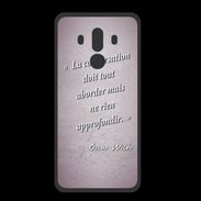 Coque  Huawei MATE 10 PRO PREMIUM La conversation Rose Citation Oscar Wilde
