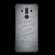 Coque  Huawei MATE 10 PRO PREMIUM La conversation Noir Citation Oscar Wilde