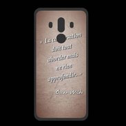 Coque  Huawei MATE 10 PRO PREMIUM La conversation Rouge Citation Oscar Wilde
