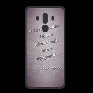 Coque  Huawei MATE 10 PRO PREMIUM La conversation Violet Citation Oscar Wilde